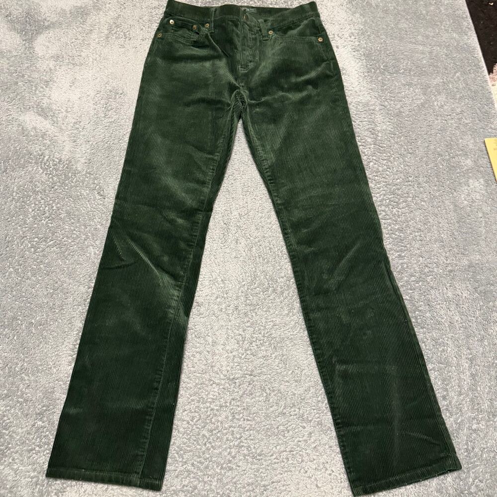 Lauren Ralph Lauren Pants Womens 4 (30x31) Dark Green Corduroy Straight